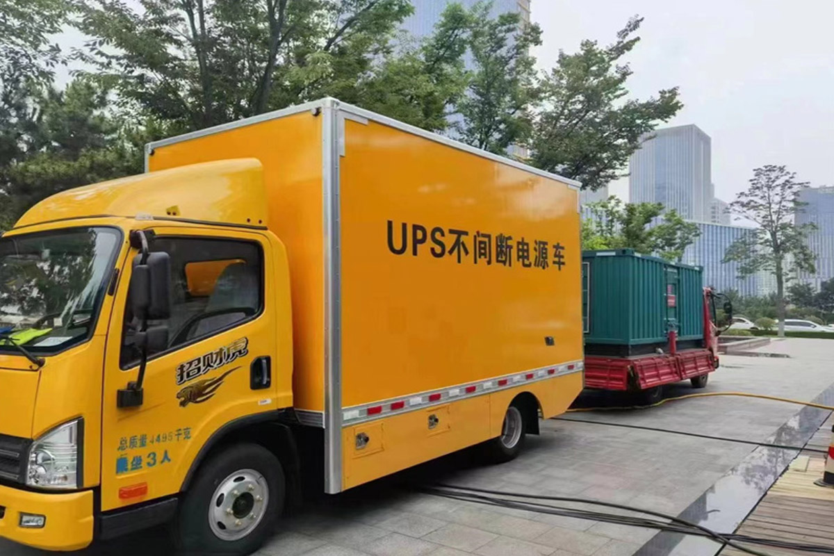 重庆发电机租赁施工现场