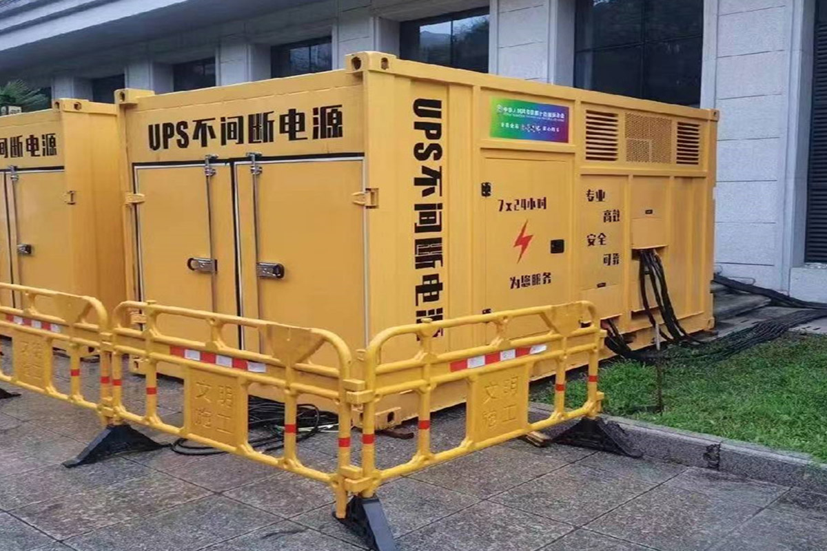 重庆发电机租赁施工现场
