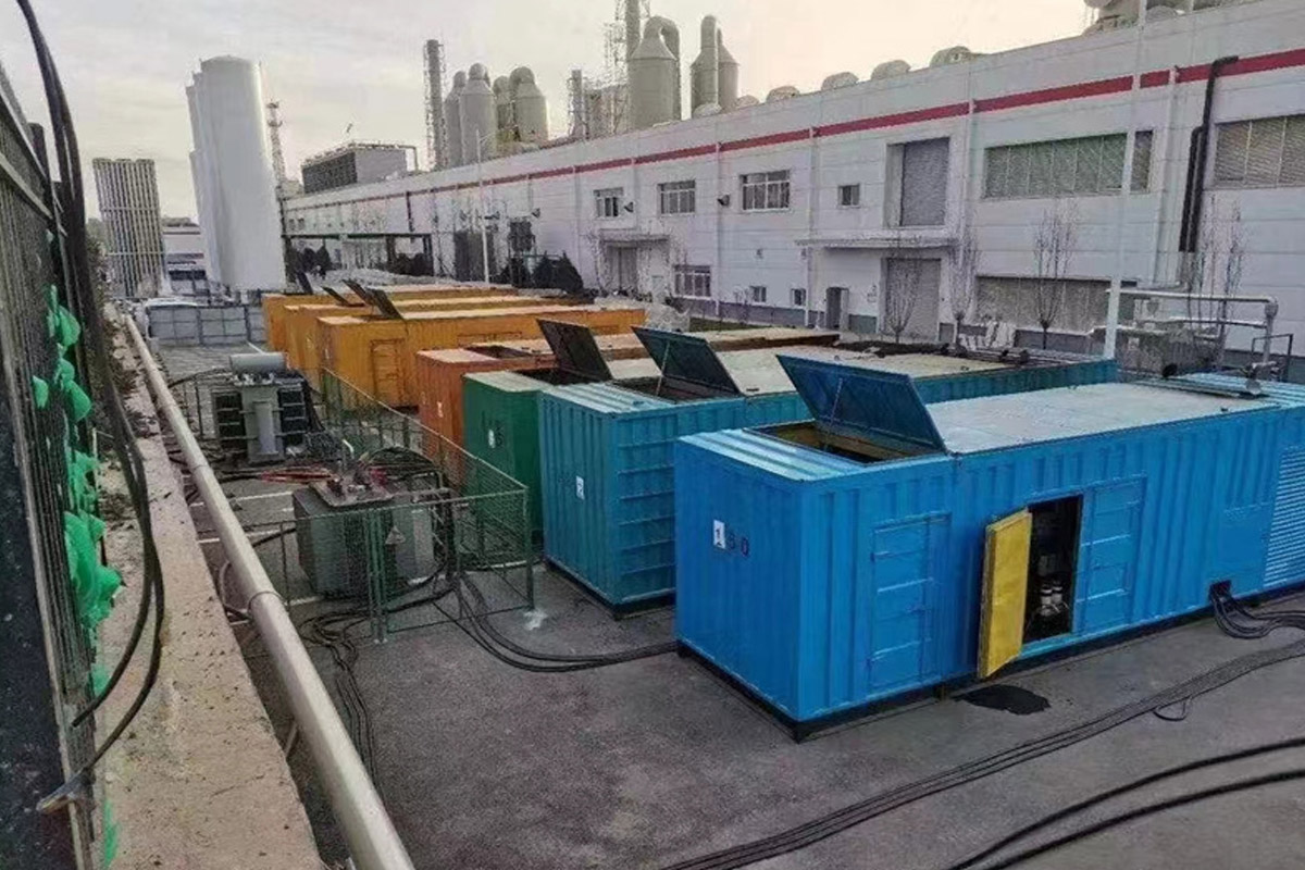 重庆发电机租赁施工现场